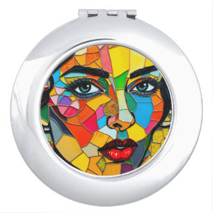 “Prismara” - Fragments of Her Flame Compact Mirror