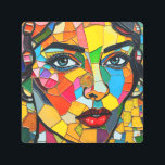 “Prismara” - Fragments of Her Flame Metal Print<br><div class="desc">“Prismara” - Fragments of Her Flame. A bold explosion of colour and expression, this mosaic-style portrait captures the multifaceted nature of femininity—vibrant, fierce, and ever-evolving. Each tile glows with personality, forming a face that seems both ancient and futuristic. Perfect for those who find beauty in complexity and the harmony of...</div>