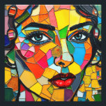 “Prismara” - Fragments of Her Flame Photo Print<br><div class="desc">“Prismara” - Fragments of Her Flame. A bold explosion of colour and expression, this mosaic-style portrait captures the multifaceted nature of femininity—vibrant, fierce, and ever-evolving. Each tile glows with personality, forming a face that seems both ancient and futuristic. Perfect for those who find beauty in complexity and the harmony of...</div>