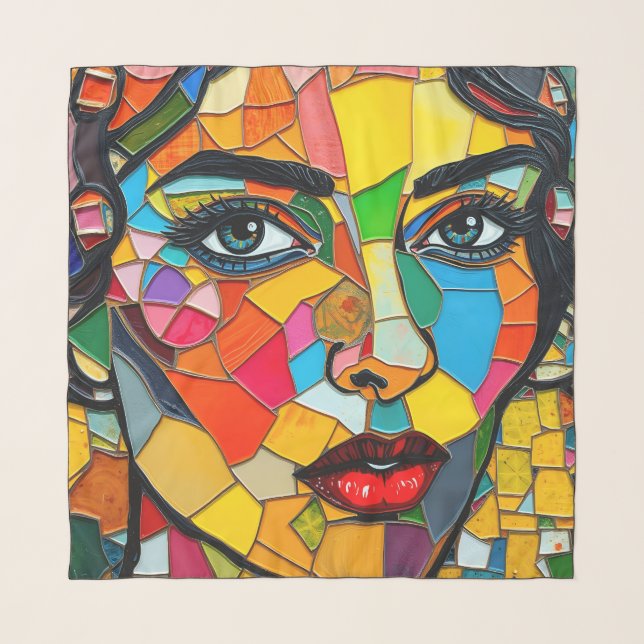 “Prismara” - Fragments of Her Flame Scarf (Front)