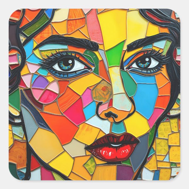 “Prismara” - Fragments of Her Flame Square Sticker (Front)