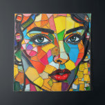 “Prismara” - Fragments of Her Flame Tapestry<br><div class="desc">“Prismara” - Fragments of Her Flame. A bold explosion of colour and expression, this mosaic-style portrait captures the multifaceted nature of femininity—vibrant, fierce, and ever-evolving. Each tile glows with personality, forming a face that seems both ancient and futuristic. Perfect for those who find beauty in complexity and the harmony of...</div>