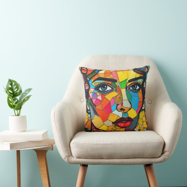 “Prismara” - Fragments of Her Flame Throw Pillow (Chair)