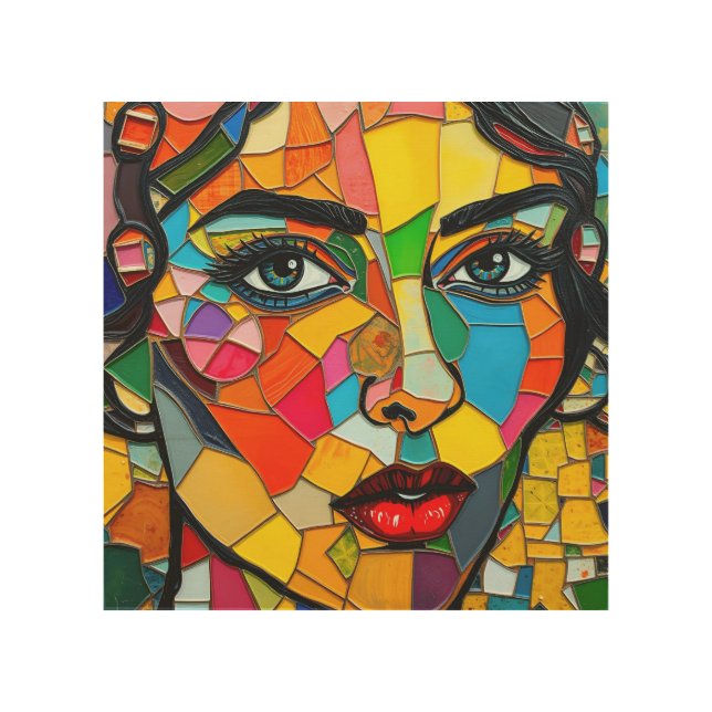 “Prismara” - Fragments of Her Flame Wood Wall Art (Front)