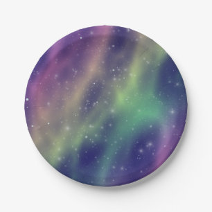 prismatic aurora : paper plates