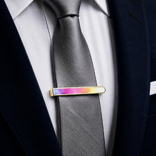 Prismatic Dawn Gold Finish Tie Bar
