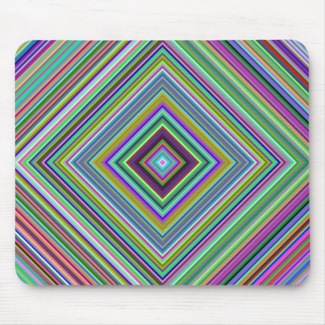 Prismatic Diamond Background Mouse Pad (Front)