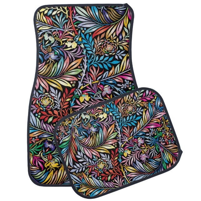Prismatic Fern 1  Car Floor Mat (Set)