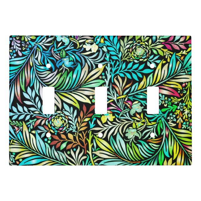 Prismatic Fern Green Light Switch Cover (Front)
