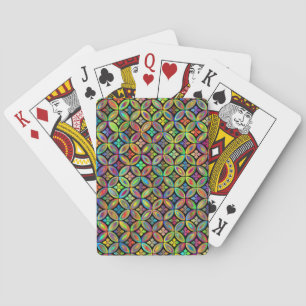 Prismatic Floral Patterned Cards