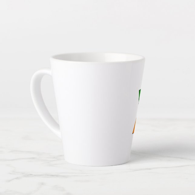 Prismatic Fractal Latte Mug (Left Angle)