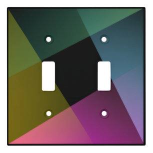Prismatic Geometric Abstract Light Switch Cover