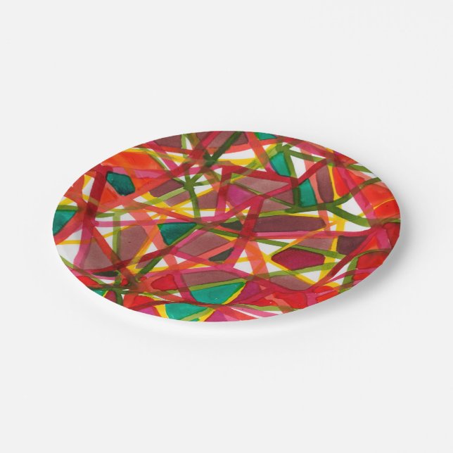 Prismatic II Paper Plates (Angled)