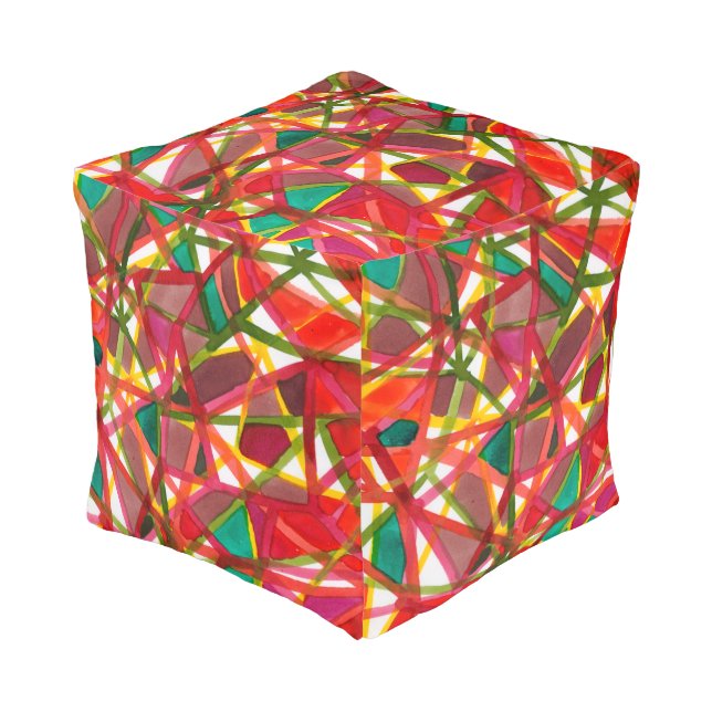 Prismatic II Pouf (Angled Front)
