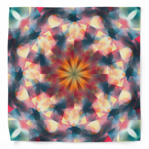 Prismatic Kaleidoscopic Psychedelic Mandala Bandana