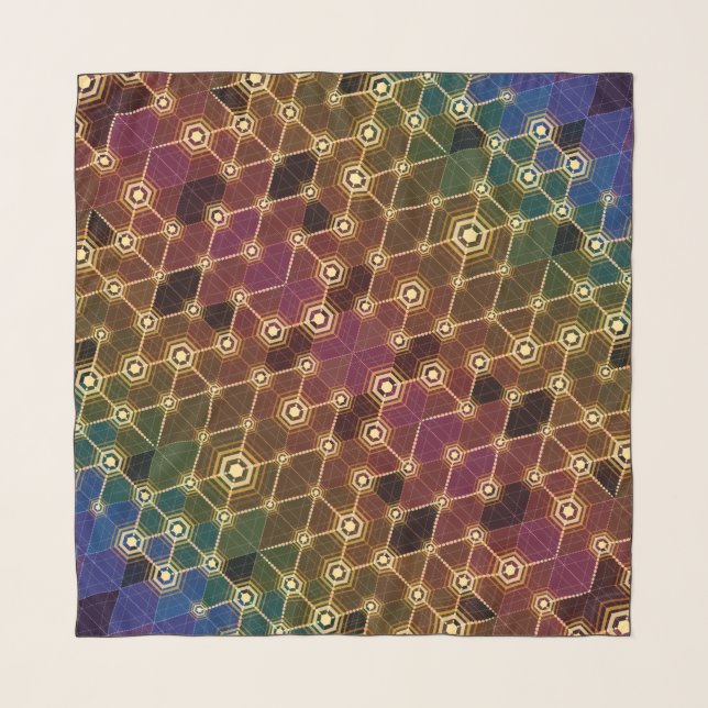 Prismatic Luciferin - Chiffon Scarf by Vibrata (Front)