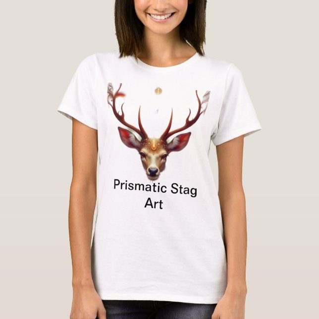 "Prismatic Majesty of the Stag" T-Shirt (Front)