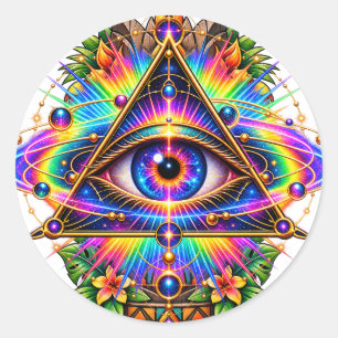 Prismatic Orbit Eye Sticker