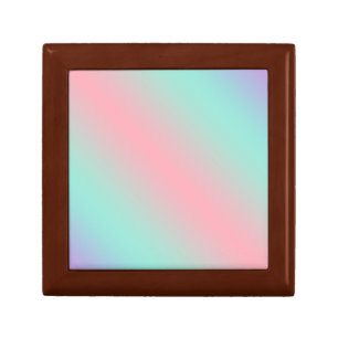 Prismatic pastel pink mint purple dream gradient gift box