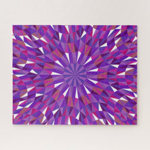 Prismatic Plum Jigsaw Puzzle