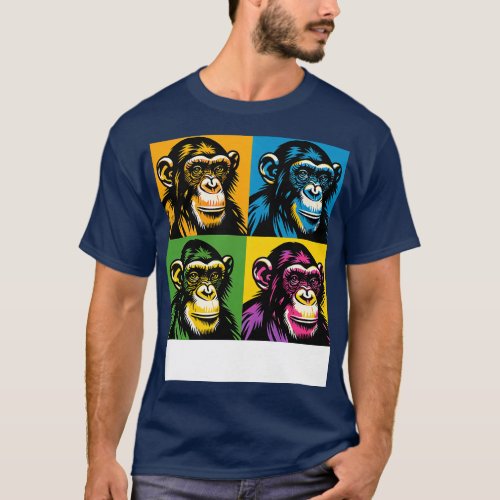 Prismatic Primate Panorama Art Ape T_Shirt