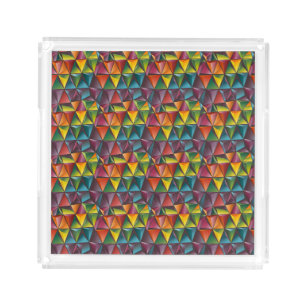 "Prismatic Pulse" Acrylic Tray