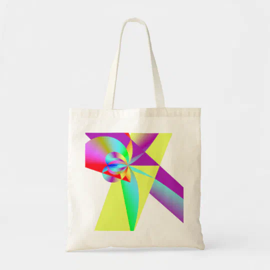 Prismatic Rainbow Budget Tote Bag