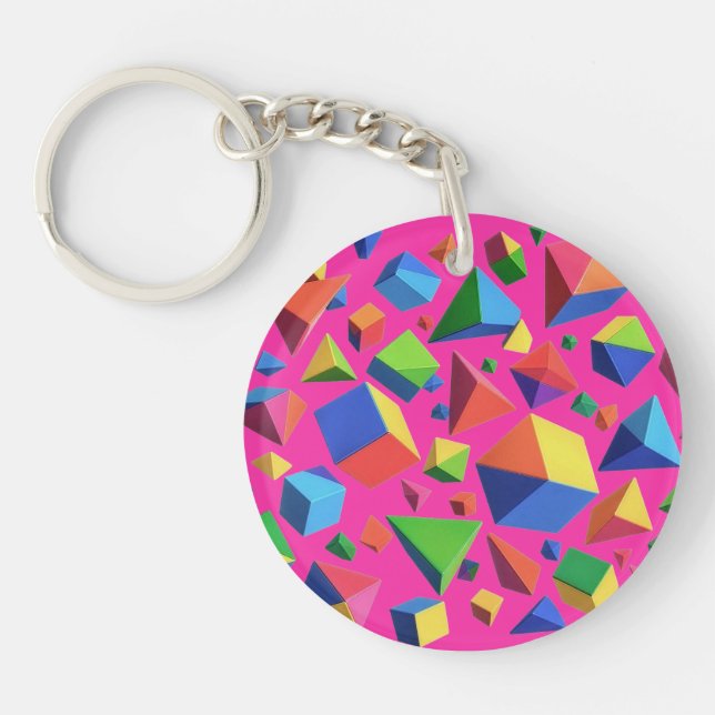 Prismatic Scatter Keychain (Front)