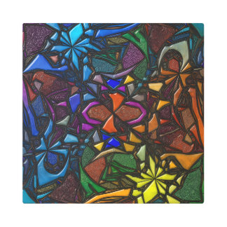 Prismatic Shards–Abstract Stained Glass Metal Art