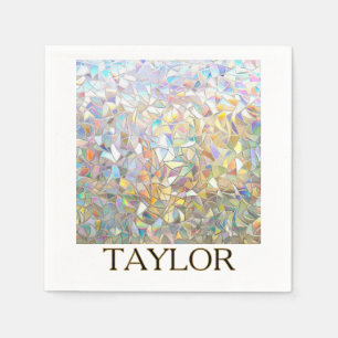 Prismatic Stained Glass Effect Napkins