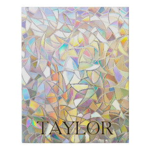 Prismatic Stained Glass Effect - Rainbow Prismatic Faux Canvas Print