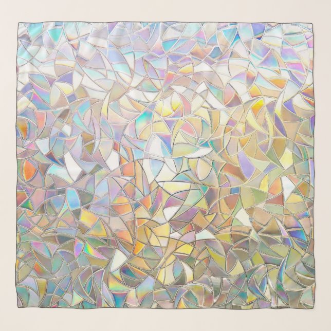 Prismatic Stained Glass Effect - Rainbow Prismatic Scarf (Front)