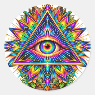 Prismatic Sunburst Eye Sticker
