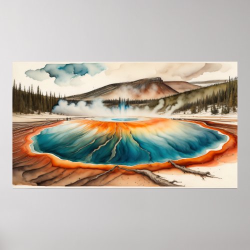 Prismatic Thermal Hot Springs 8 Poster