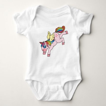 Prismatic Winged Unicorn Baby Bodysuit