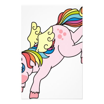 Prismatic Winged Unicorn Stationery