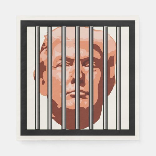 Prison Bars Trump Impeachment Party Napkins