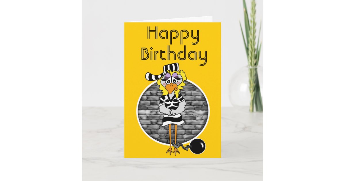 Prison Birthday Card Zazzle