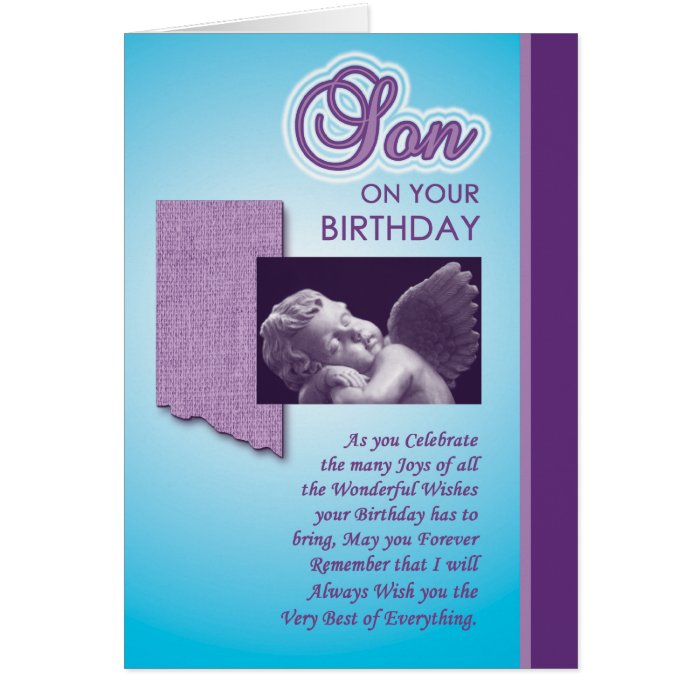 Cards, Note Cards and Happy Birthday Son Greeting Card Templates