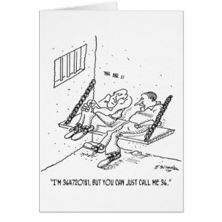 Prison Cartoon 3826 Cards