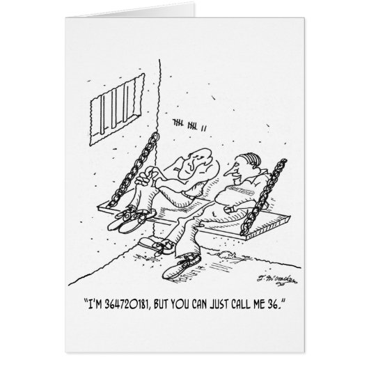 Prison Cartoon 3826 Cards (Front)