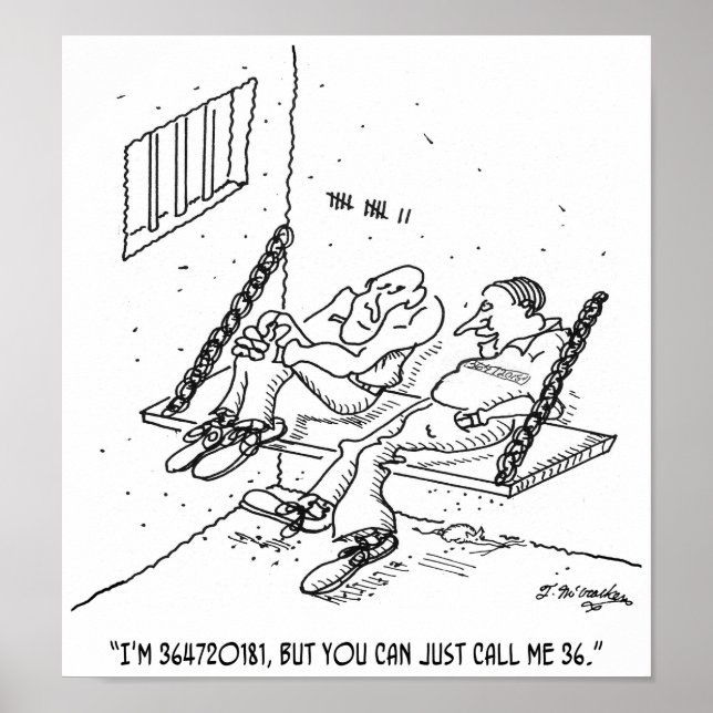 Prison Cartoon 3826 Poster (Front)