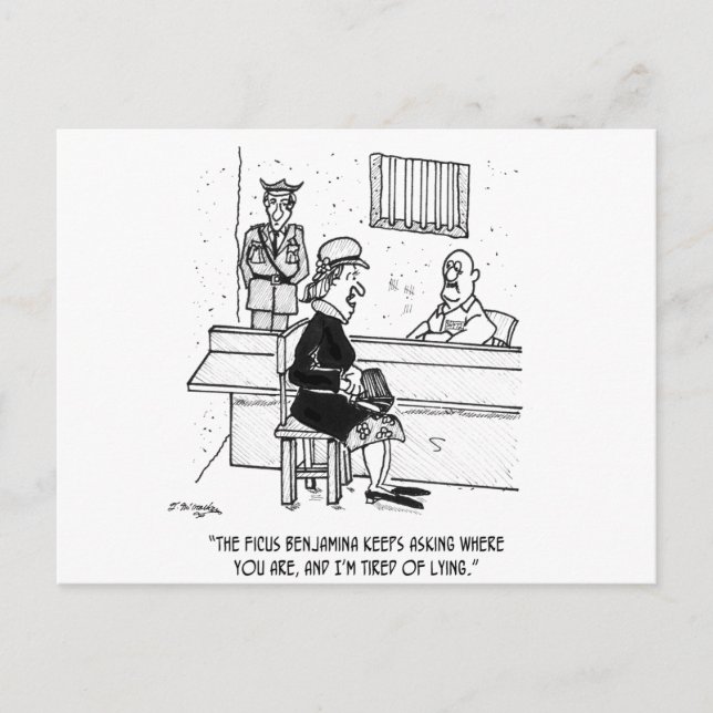 Prison Cartoon 9493 Postcard (Front)