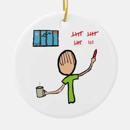 Prison Ceramic Ornament