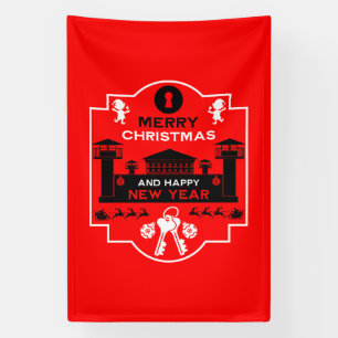 Prison Christmas Holiday Gift Banner