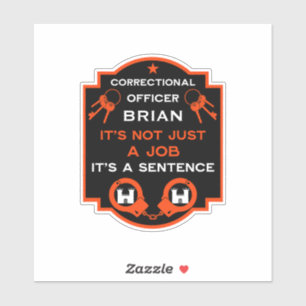 Prison Correctional Officer Sticker