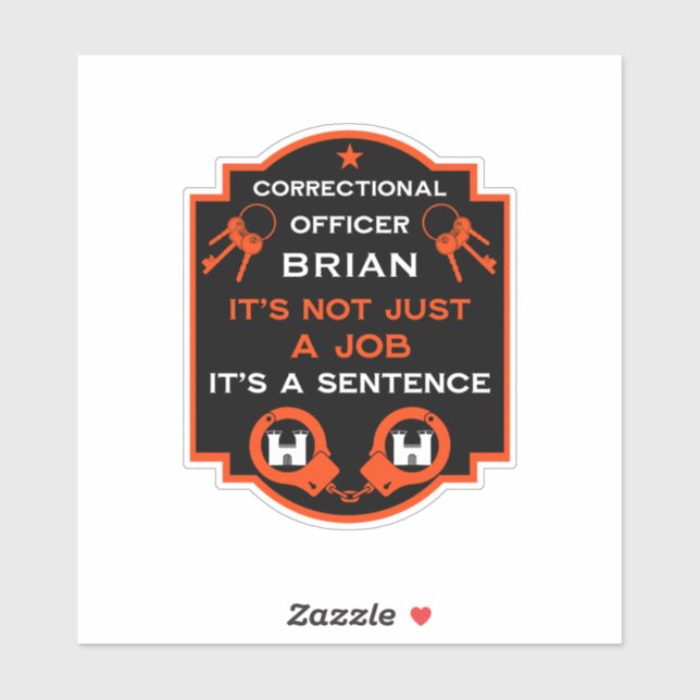 Prison Correctional Officer Sticker (Sheet)
