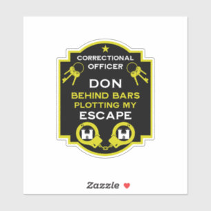 Prison Correctional Officer Sticker