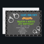 Prison escape room birthday Invitation<br><div class="desc">Prison escape room birthday Invitation</div>