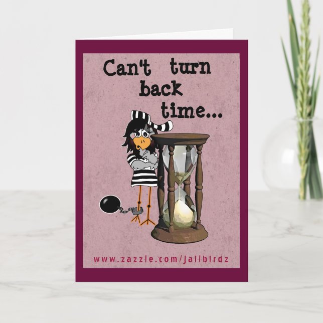 Prison greeting card: Female jailbird Card (Front)